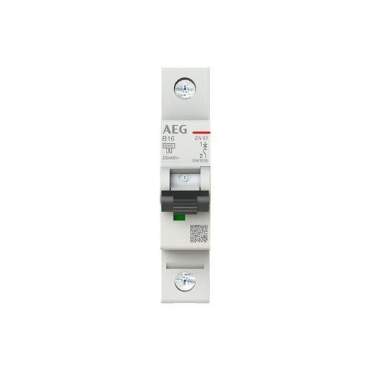 AEG AEG Leitungsschutzschalter AC B 16A 1-polig EN61B16 400V 1TE 50-60Hz IP20