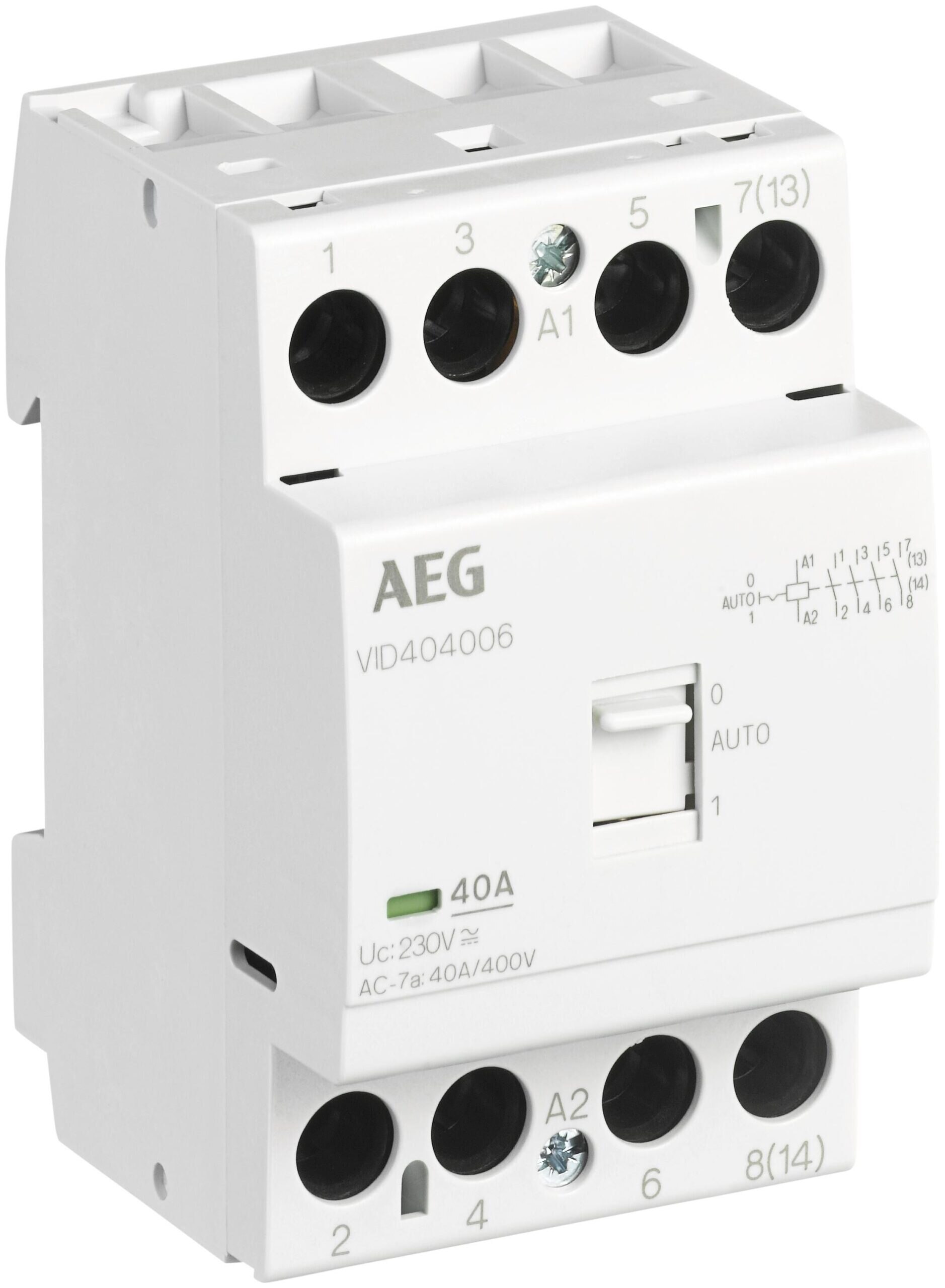 AEG/ABB Installationsschütz 40A 230V/UC 400-440V/UC VID404006