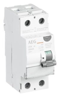 AEG/ABB FI-Schutzschalter A 2-polig 230V 25A 0,03A 2TE Reiheneinbaugerät FP A 2 25/030