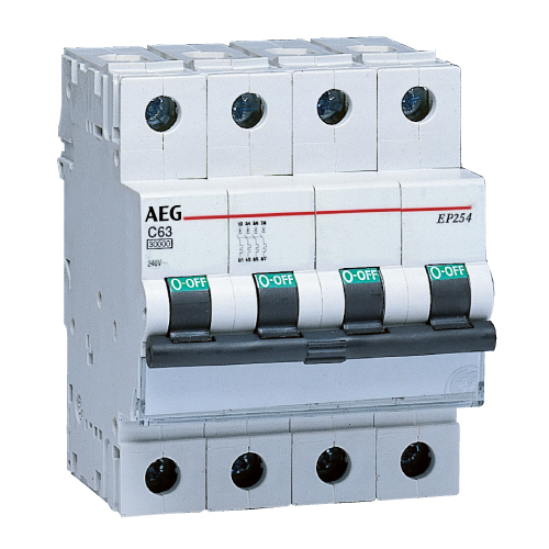 AEG AEG/ABB Leitungsschutzschalter AC C 32A 4-polig 415V 25kA 4TE EP254 C32