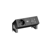 Bachmann Steckdosenleiste 1-fach schwarz 0,2m 35° 902.705 IP20 1,5qmm