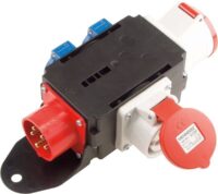 Bachmann Energiewürfel Kunststoff schwarz IP44 349.006 1x16A5p400V 1x32A5p400V 2Steckd