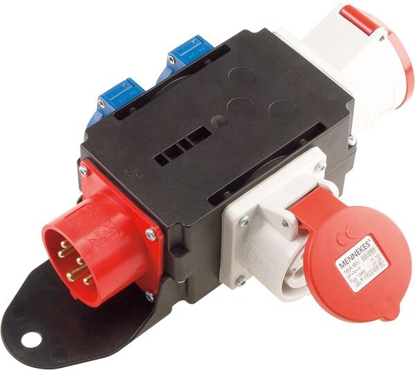 Bachmann Bachmann Energiewürfel Kunststoff schwarz IP44 349.006 1x16A5p400V 1x32A5p400V 2Steckd