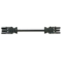 Bachmann Verbindungskabel 3-polig H05Z1Z1-F 375.082 1,5qmm L2000mm schwarz