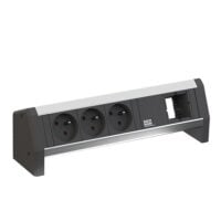 Bachmann Steckdosenleiste alu 1m 35° 902.0234 IP20 1,5qmm