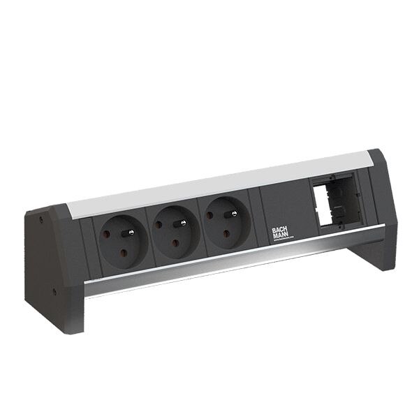 Bachmann Bachmann Steckdosenleiste alu 1m 35° 902.0234 IP20 1,5qmm