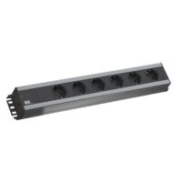 Bachmann Steckdosenleiste 6-fach grau 2m 90° 300.000 IP20 1,5qmm