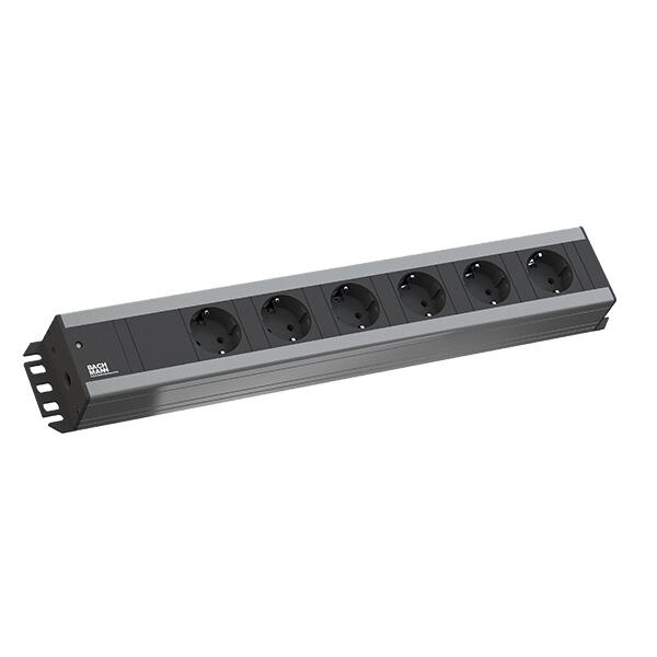 Bachmann Bachmann Steckdosenleiste 6-fach grau 2m 90° 300.000 IP20 1,5qmm