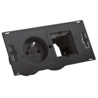 Bachmann Steckdosenleiste schwarz 2m 90° IP20 929.032 1,5qmm