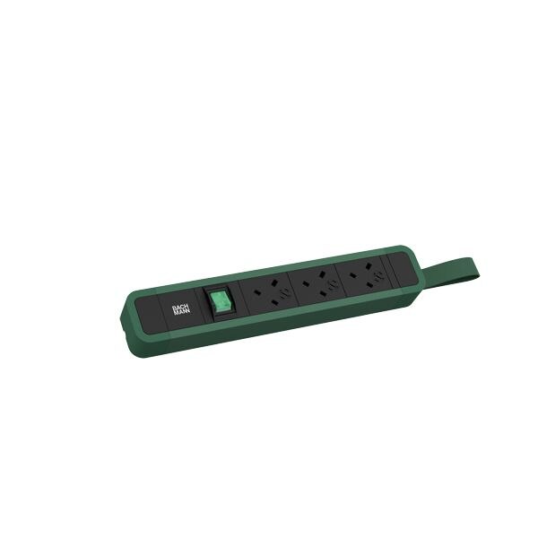 Bachmann Bachmann Steckdosenleiste 3-fach gn 2m 45° 350.237 mit Ein/Aus IP20 1,5qmm