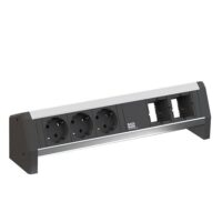 Bachmann Steckdosenleiste 3-fach alu 10m 35° 902.0096 IP20 1,5qmm