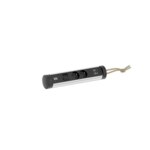 Bachmann Multi-Tischsteckdose Aufb 2USB 707.005 schwarz Aluminium