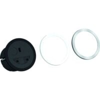 Bachmann Steckdose 1-fach schwarz Einb mit BS BS 926.007 IP20