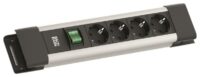 Bachmann Steckdosenleiste 4-fach grau 2m 45° CONNECTUS BM005906 mit Ein/Aus IP20