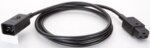 Bachmann Netzanschlussleitung 2m 16A schwarz 356.174 3x1,5qmm IP20 0-70°C PVC