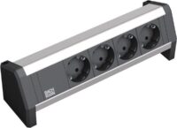 Bachmann Steckdosenleiste 4-fach schwarz 35° IP20 DESK 339.1000