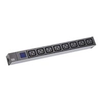 Bachmann Rack-Stromverteilung 1HE 8xC19 BN0500 800.2154 230V mit Display
