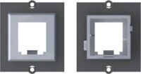 Bachmann Zentralplatte Mod-Jack 1-fach schwarz 917.007 Klemmbef ohne Beschriftungsfeld