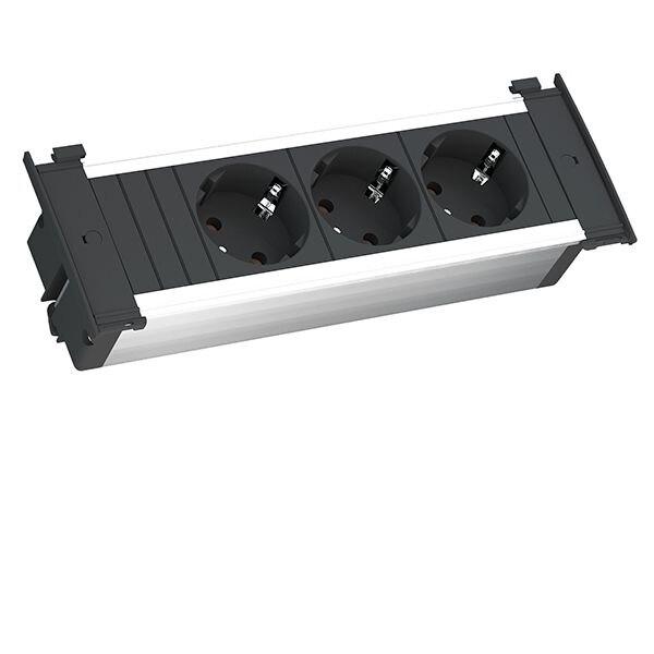Bachmann Bachmann Steckdosenleiste 3-fach schwarz 2m 35° KAPSA 927.000 1,5qmm