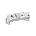 Bachmann Steckdosenleiste /2-fach weiß 1xUSB 937.422 0,2m IP20