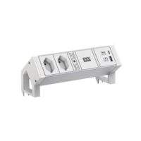 Bachmann Steckdosenleiste /2-fach weiß 1xUSB 937.422 0,2m IP20