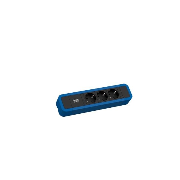 Bachmann Bachmann Steckdosenleiste 3-fach bl 2m 35° 350.307 IP20 1,5qmm