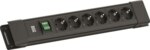Bachmann Steckdosenleiste 6-fach schwarz 2m 45° CONNECTUS BM005912 mit Ein/Aus IP20