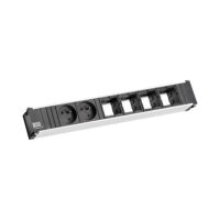 Bachmann Steckdosenleiste schwarz 0,1m 35° CONI 912.011 IP20 1,5qmm