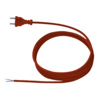 Bachmann Netzanschlussleitung 5m 2x1qmm 246.376 10A rt IP20 Profilstecker Gummi