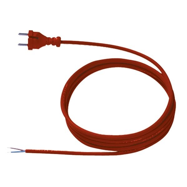 Bachmann Bachmann Netzanschlussleitung 5m 2x1qmm 246.376 10A rt IP20 Profilstecker Gummi