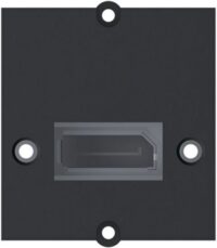 Bachmann Zentralplatte Displayport 1-fach schwarz 917.145 Schraubbefestigung