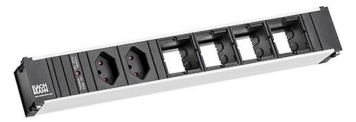 Bachmann Bachmann Steckdosenleiste 7-fach schwarz 0,1m CONI 912.017 IP20 1,5qmm