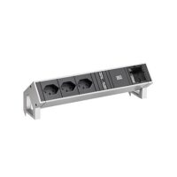 Bachmann Steckdosenleiste 3-fach Edelstahl 0,2m 902.408 90° IP20 1,5qmm