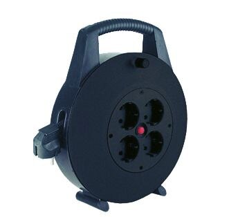 ELTROPA Kabeltrommel Kunststoff 10m H05VV-F E393.002 3x1,5mm IP20 4xSteckdosen