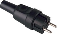 Bachmann Anbaugerätestecker Gummi IP20 919.179 ger schwarz Schraubkl
