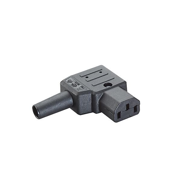 Bachmann Bachmann Kaltgerätedose Kunststoff IP20 abgew 915.173 schwarz Schraubkl für SchutzkontaktStift