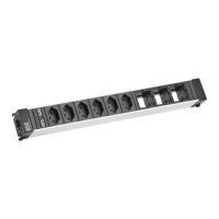 Bachmann Steckdosenleiste 9-fach schwarz IP20 CONFERENCE 909.020
