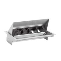 Bachmann Steckdosenleiste 2-fach alu 0,2m 900.402 35° IP20 1,5qmm