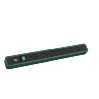 Bachmann Steckdosenleiste 6-fach gn 2m 45° 350.218 mit Ein/Aus IP20 1,5qmm