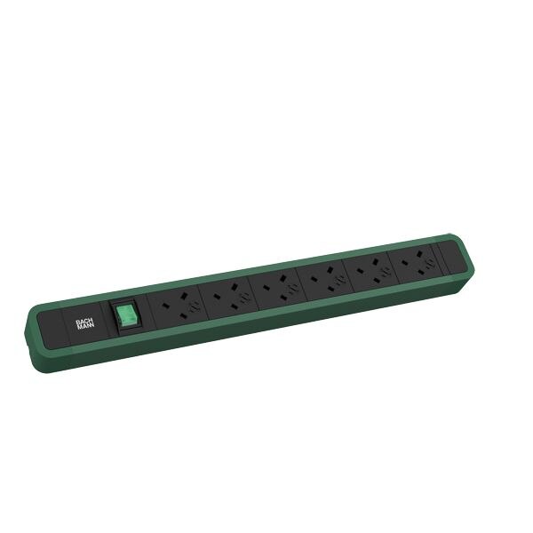 Bachmann Bachmann Steckdosenleiste 6-fach gn 2m 45° 350.218 mit Ein/Aus IP20 1,5qmm