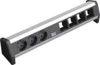 Bachmann Steckdosenleiste 3/4-fach schwarz 35° DESK 902.003 IP20