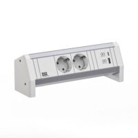 Bachmann Steckdosenleiste /2-fach weiß 1xUSB 902.0295 0,2m 35° IP20