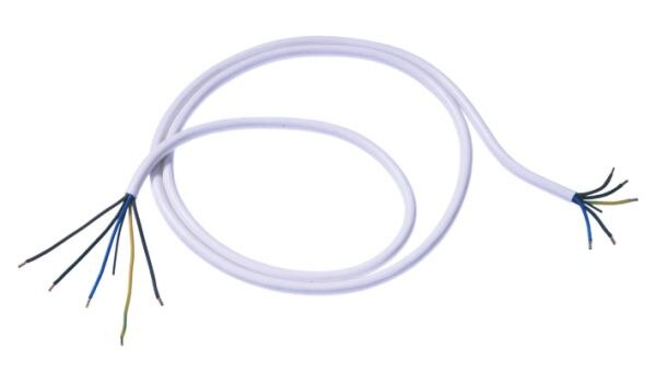 ELTROPA Herdanschlussleitung 1,5m 16A weiß E116.270W 5x1,5qmm IP20 Aderendh 0-70°C