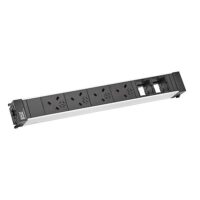 Bachmann Steckdosenleiste 4-fach alu 45° 909.0026 IP20