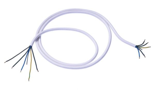 ELTROPA Herdanschlussleitung 1,5m 16A weiß E119.270W 5x2,5qmm IP20 Aderendh 0-70°C