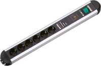 Bachmann Steckdosenleiste 7-fach schwarz 1,75m PRIMO 332.071 35° IP20 1,5qmm