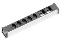 Bachmann Steckdosenleiste 7-fach schwarz 0,1m CONI 912.019 IP20 1,5qmm