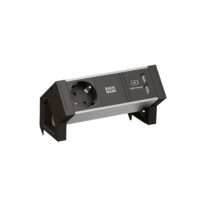 Bachmann Steckdosenleiste 1-fach alu 0,2m 937.102 35° IP20 1,5qmm