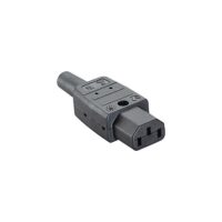Bachmann Kaltgerätedose Kunststoff IP20 ger schwarz 915.170 Schraubkl