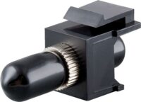 Bachmann LWL-Kupplung ST-D ST-D MM Kunststoff 918.073 schwarz einrasten